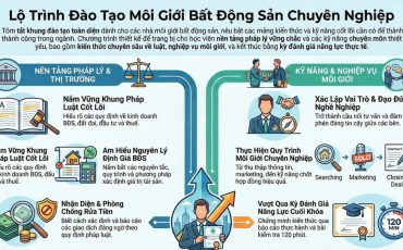 Khung đào tạo môi giới bất động sản.